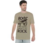 ACDC for Those About to Rock Unisex T Shirt, Safari Green, Large