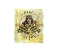ACDC High Voltage Tie Dye Silky Touch Super Soft Throw Blanket 152 X 127 cm AC/DC White One Size