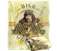 ACDC High Voltage Tie Dye Silky Touch Super Soft Throw Blanket 152 X 127 cm, White