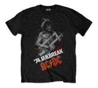 ACDC Jailbreak Angus Young Bon Scott Rock Licensed T-Shirt Men