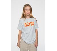 AC/DC Kids T-Shirt with Red Logo Heather Grey (9-10yrs)