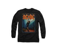 ACDC Let There Be Rock Mens Long Sleeve T Shirt, Black AC/DC Black M
