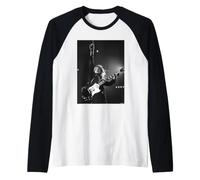 ACDC Live Angus Young 1979 By David Corio Raglan Baseball Tee