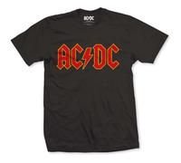 ACDC Logo Mens Black TS: Large