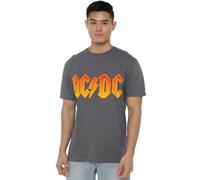 ACDC Logo Unisex T Shirt, Charcoal, Large