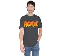 ACDC Logo Unisex T Shirt, Charcoal, Small