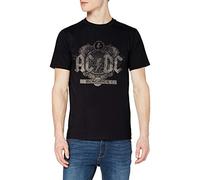 ACDC Men's AC/DC Black Ice T-Shirt, White (Black Black), Small (Manufacturer Size:Small)