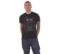 ACDC Men's AC/DC Cannon Swig Regular Fit Crew Neck Short Sleeve T - Shirt, Black (Black Black), Large