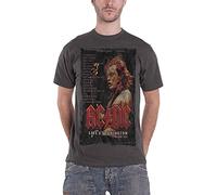 ACDC Men's AC/DC Donington Set T-Shirt, Grey (Grey Grey), Small