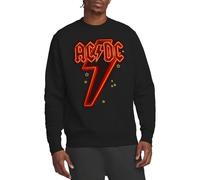 ACDC Neon Bolt Crew Sweatshirt, Black, Small
