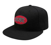 ACDC 'Oval Logo' Black Snapback Cap - NEW OFFICIAL