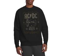 ACDC Rock Label Crew Sweatshirt, Black, Large
