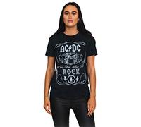 ACDC T Shirt Cannon Swing Band Logo Official Dip Dye on Black Unisex XL
