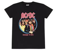 ACDC T-Shirt Mens Music Tee Short Sleeve Highway to Hell Top Multicoloured Medium