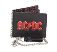 AC/DC Logo Embossed Wallet With Chain