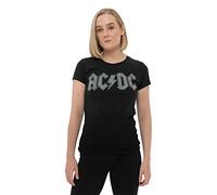 HeyRusty Ac/dc ladies t-shirt: logo (diamante) Black Medium