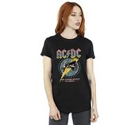 ACDC Women's for Those About to Rock Boyfriend Fit T-Shirt Black Small