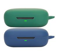 Acddeny Compatible for earFun Open Jump Headphone Case, [Supports Wireless Charging] [Shockproof Protective Case] Silicone Headphone Case (Blue-Green)
