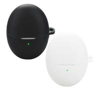 Acddeny Compatible for Huawei freebuds 6 Headphone Case, [Supports Wireless Charging] [Shockproof Protective Case] Silicone Headphone Case (Black-White)