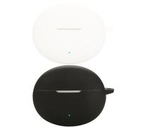 Acddeny Compatible for onePlus Buds 4 Headphone Case, [Supports Wireless Charging] [Shockproof Protective Case] Silicone Headphone Case (Black-White)