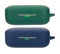 Acddeny Compatible for realme Buds Air 7 Headphone Case, [Supports Wireless Charging] [Shockproof Protective Case] Silicone Headphone Case (Blue-Green)