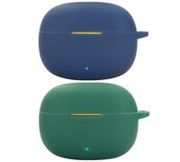 Acddeny Compatible for realme Buds T200 Lite Headphone Case, [Supports Wireless Charging] [Shockproof Protective Case] Silicone Headphone Case (Blue-Green)