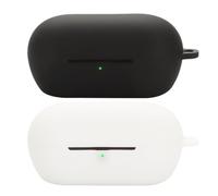 Acddeny Compatible for Sony WF-C710N Headphone Case, [Supports Wireless Charging] [Shockproof Protective Case] Silicone Headphone Case (Black-White)
