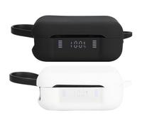 Acddeny Compatible for Soundcore P41i Headphone Case, [Supports Wireless Charging] [Shockproof Protective Case] Silicone Headphone Case (Black-White)