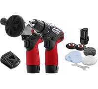 ACDelco ARS1214-K17 G12 Series 12V Cordless Li-ion 2-Speed 3” Mini Polisher & 3/8” Drill Driver Combo Tool Kit with 2 Batteries