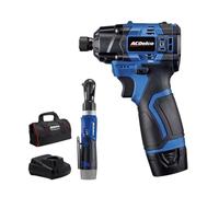 ACDelco ARW1209-K15 G12 Series 12V Li-ion Cordless 3/8 Rachet Wrench & Impact Driver Combo Tool Kit