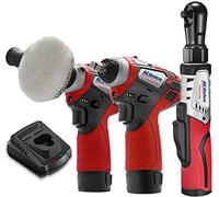 ACDelco G12 Series 3-Tool Combo, 3/8" Brushless Ratchet Wrench & 2-speed Polisher & 3/8" Impact Wrench, 2-battery, ARW1208-K13