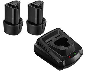 ACDelco Tools AB1225LA-P2C Pack of x2 G12 Series 10.8V Li-ion 2Ah Interchangeable Battery Packs with Charger