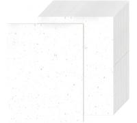 Acdia 25 Sheets White Resume Paper - 250 GSM Thick A4 Card Stock with Rose Gold Foil Flakes for Menus, Invitations, Letters