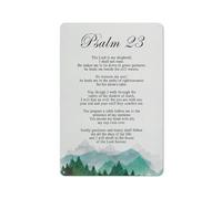 ACDOET Rustic Metal Tin Sign Christian Wall Art Psalm 23 The Lord Is My Shepherd Print Positive Scripture Painting Home Bedroom Wall Decor Baptism Gift 8x12 Inch