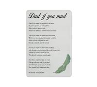 ACDOET Rustic Metal Tin Sign Dust If You Must Poem Print Wall Art Home Decor Dust If You Must But Wouldn’T It Be Better Painting Poster 8x12 Inch