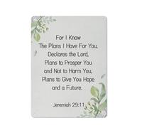 ACDOET Rustic Metal Tin Sign For I Know The Plans Bible Verse Quote Wall Art Inspirational Decor Jeremiah 2911 Scripture Poster Picture Artwork,Christian Gift For Home Office Decor 12x16 Inch