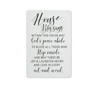 ACDOET Rustic Metal Tin Sign House Blessing Wall Art,Inspirational Family House Quotes Painting Wall Decor For Home Farmhouse Bedroom 8x12 Inch