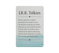 ACDOET Rustic Metal Tin Sign Inspirational Wall Art J.R.R. Tolkien Quote All That Is Gold Is Not Glitter Painting Prints For Home Living Room Wall Decor Life Quote Artwork Gifts 8x12 Inch
