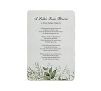 ACDOET Rustic Metal Tin Sign Memorial Bereavement Poem A Letter From Heaven Print Wall Art Home Office Decor Sympathy Poetry Painting Poster 8x12 Inch