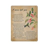 ACDOET Rustic Metal Tin Sign Memorial Bereavement Poem I Never Left You Print Wall Art Home Office Decor Retro Painting Poster 12x16 Inch