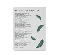 ACDOET Rustic Metal Tin Sign Modern Print Wall Art Home Decor When Tomorrow Starts Without Me Painting Poster 12x16 Inch