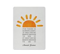 ACDOET Rustic Metal Tin Sign Motivational For There Is Always Light Quote Print Wall Art Home Office Decor Feminist Quote Painting Poster 12x16 Inch