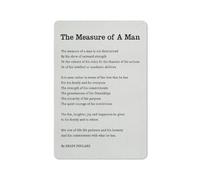 ACDOET Rustic Metal Tin Sign The Measure Of A Man Poem Wall Art, Inspirational Poetry Minimalist Style Print Poster Painting Decoration For Home Bedroom 8x12 Inch