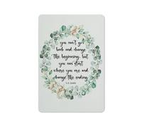 ACDOET Rustic Metal Tin Sign You Can'T Go Back And Change The Beginning, But You Can Start Where You Are And Change The Ending, Motivational Wall Art, Gift For Home Office Decor 8x12 Inch