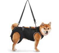 ACDOK Dog Lift Harness Full Body Support & Recovery Sling Pet Lift Vest Mesh Adjustable Straps with Handle for Old, Joint Injuries, Arthritis,Disabled Dogs Walk (Black, Large)