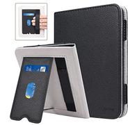 ACdream Case for Barnes and Noble Nook Glowlight 4 2021 Release, Hands Free Stand Protective Durable Premium PU Leather Cover with Magnet Closure, Hand Strap, Card Slot, Black