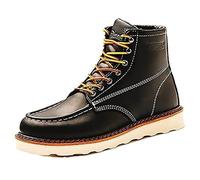 ACDSAF Mens 6" Wedge Soft Toe Waterproof Work Boots, Colour: black, 9.5 UK
