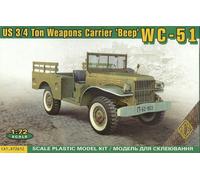 Ace 1/72 (20mm) Dodge WC51 ¾ ton 4x4 Weapons Carrier