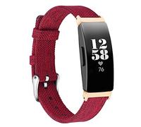ACE 2 Smartwatch Band, MVRYCE Ultra Slim Replacement Watchband Woven Canvas Sport Bracelet with Metal Buckle for Women Men Compatible with Inspire/Inspire HR/ACE 2 (Large Size 6.7"-8.1", Y04)
