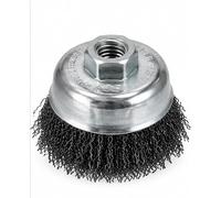 ACE 3" 76mm Coarse Crimped Wire Cup Brush 5/8"-11 Arbor for Angle Grinder - Heavy Duty Rust, Paint & Scale Removal